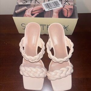 Cream Braided Women's Sandals